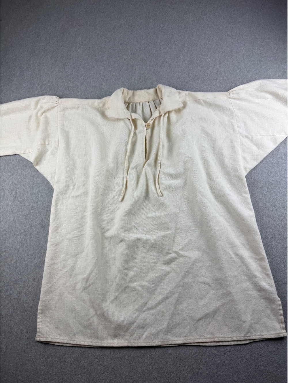Handmade Pirate Shirt Cream Renaissance Medieval Ren Faire LARP Costume Tunic
